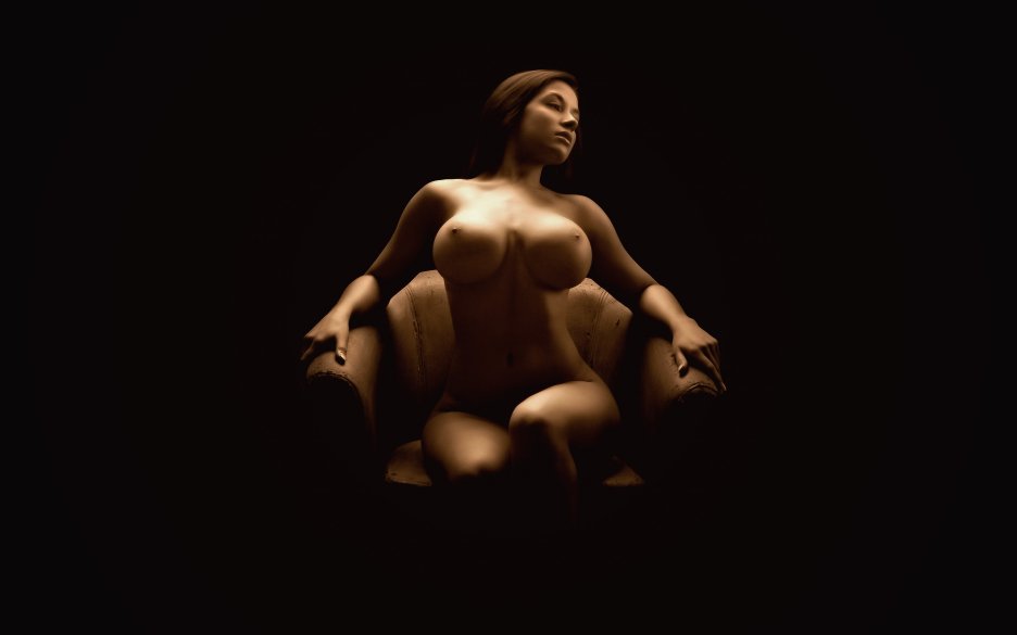 Эротические девушки на тёмном фоне