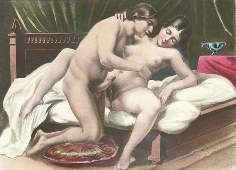 Старинные порнографические рисунки