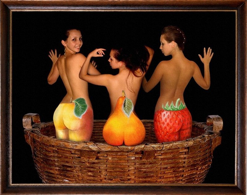 Эротическая фотосессия с фруктами