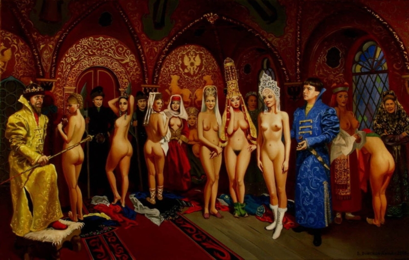 Женская баня в живописи