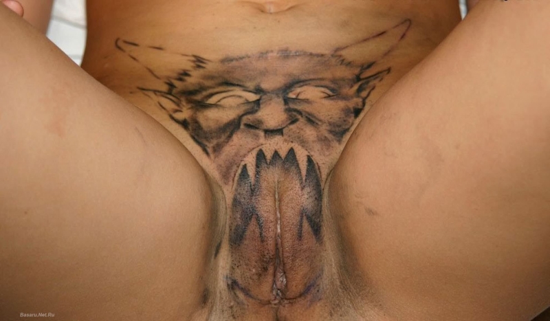 Интимные тату на влагалище