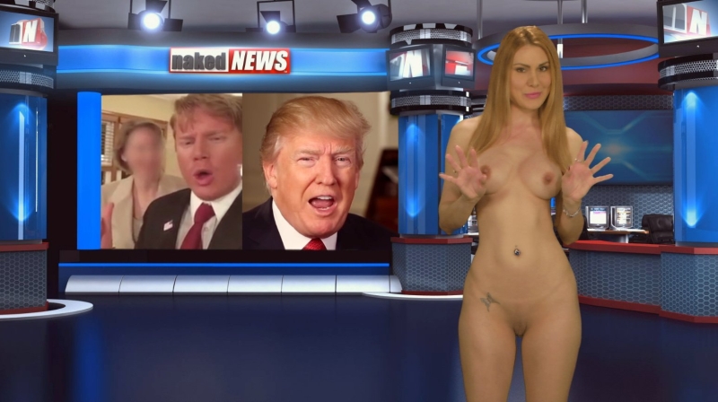 Гифки ведущие naked News Eila Adams