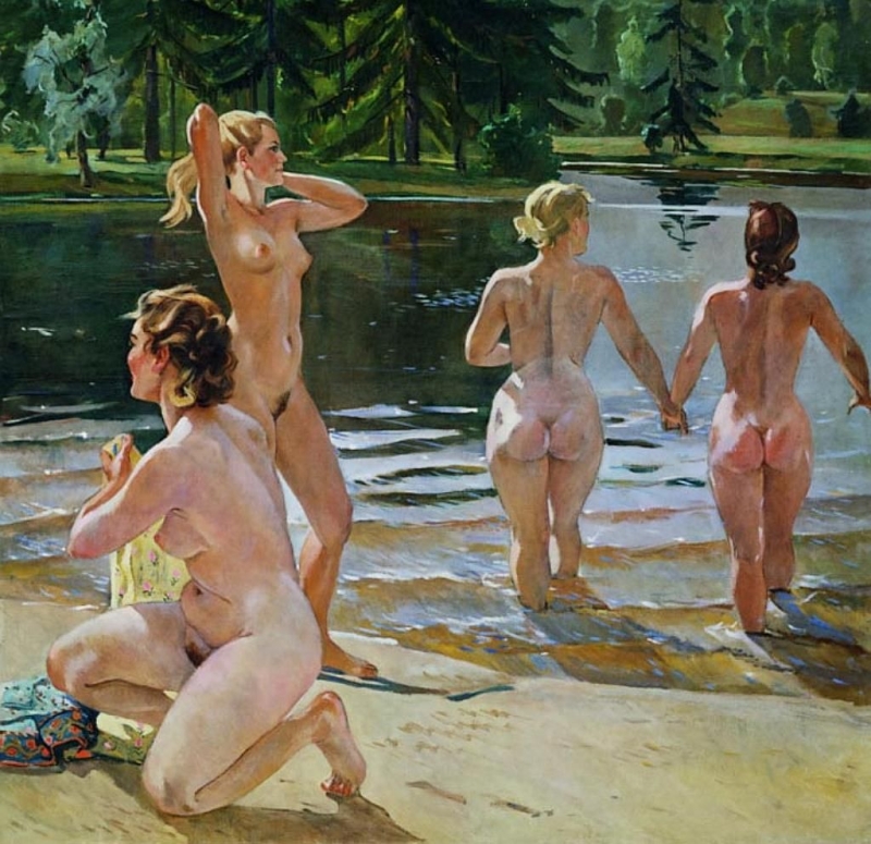 Александр Дейнека купальщицы