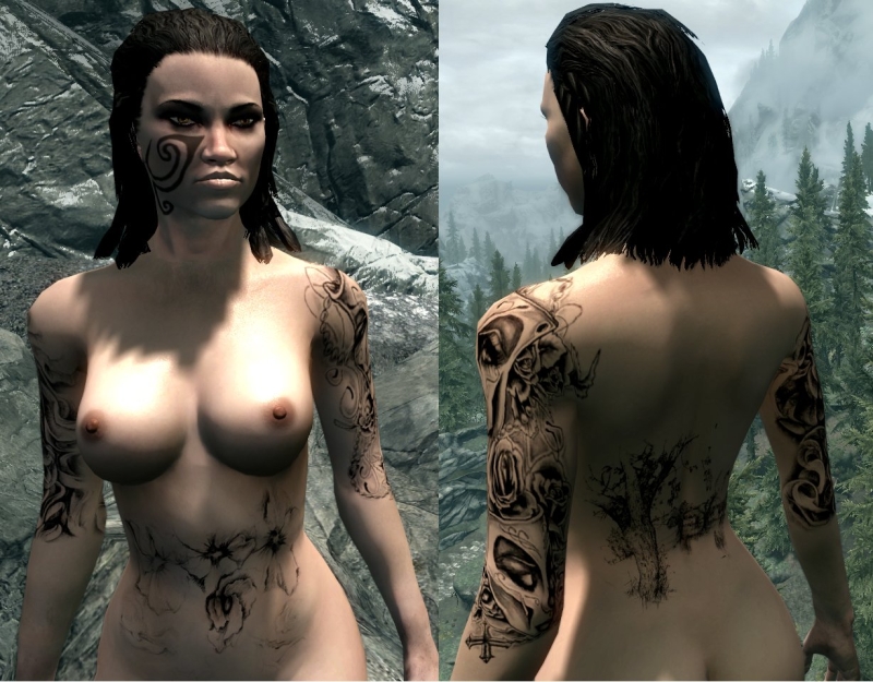 Skyrim моды на тату